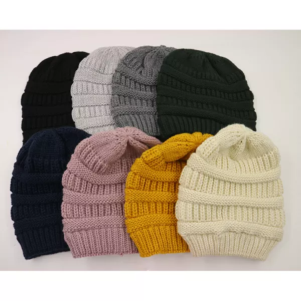 Slouchy Knitted Satin Lined Beanie