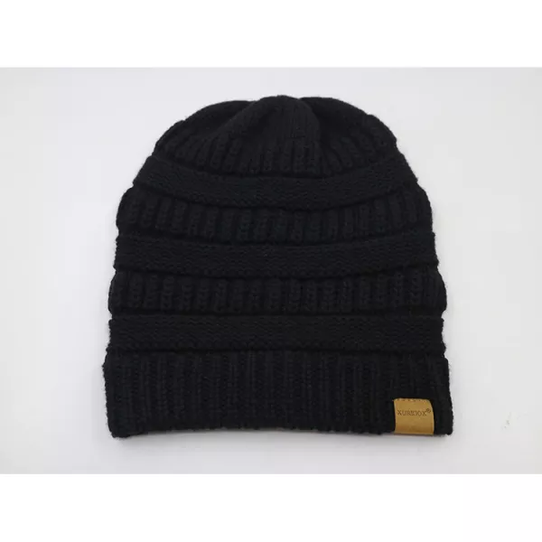 Slouchy Knitted Satin Lined Beanie