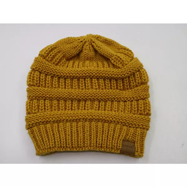 Slouchy Knitted Satin Lined Beanie